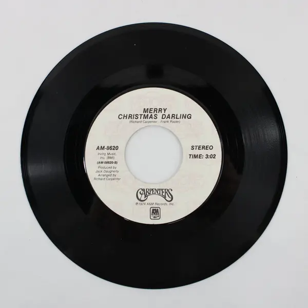 Carpenters Merry Christmas Darling/Christmas Song 7" Vinyl 45 RPM A&M AM-8620