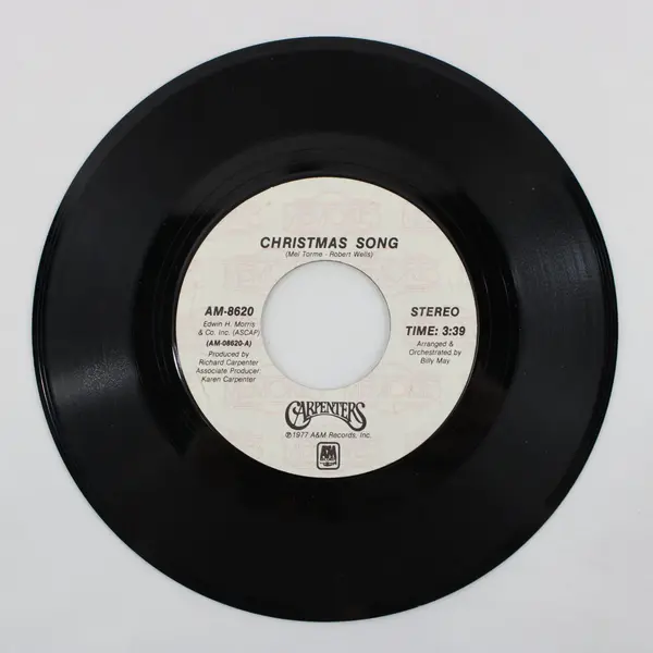 Carpenters Merry Christmas Darling/Christmas Song 7" Vinyl 45 RPM A&M AM-8620