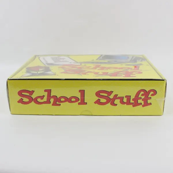 Yellow Cardboard School Supply Cubby Box Organizer 12 x 9 x 3 In