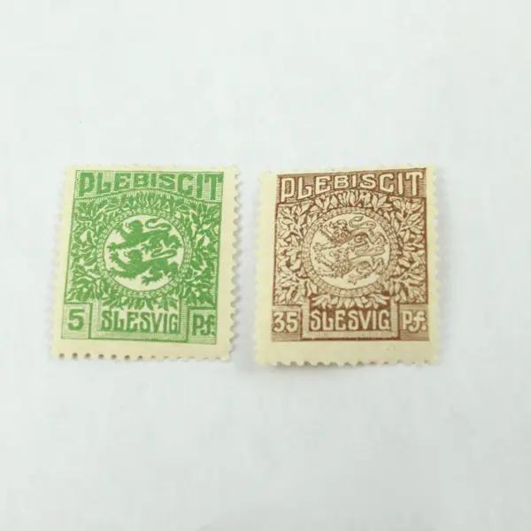 Lot of 8 Slesvig Schleswig 1920 Plebiscit Stamps Mint Hinged