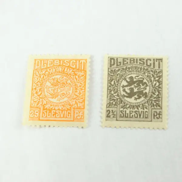 Lot of 8 Slesvig Schleswig 1920 Plebiscit Stamps Mint Hinged
