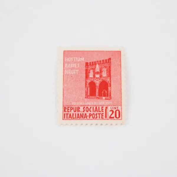 1944 Italian Social Republic RSI Stamps Pair Ancona 5c 20c Mint Hinged