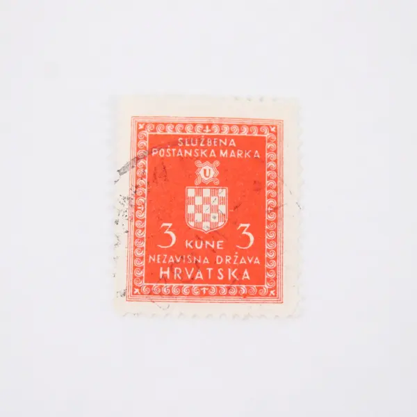 Independent State of Croatia 1942 3 Kuna Used Postage Stamp Hrvatska