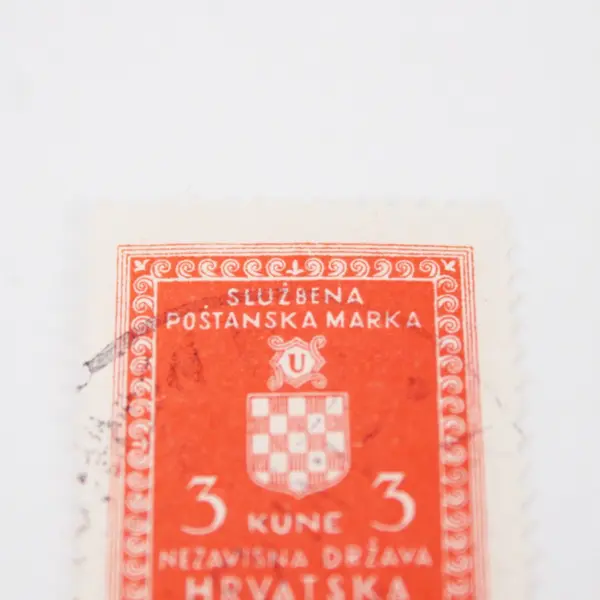 Independent State of Croatia 1942 3 Kuna Used Postage Stamp Hrvatska