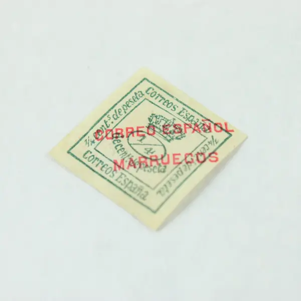 Spanish Morocco 4 Centimos Correos España Mint Hinged Stamp