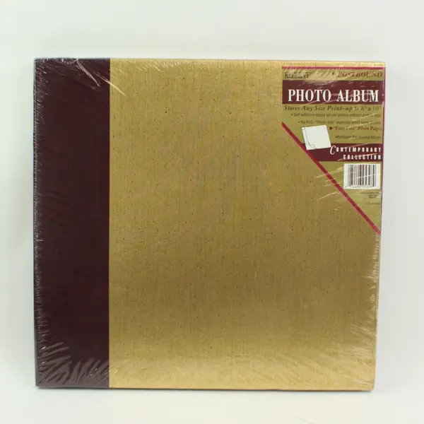 Kleer Vu Red & Gold Contemporary Collection Photo Album 14.5 x 14 in
