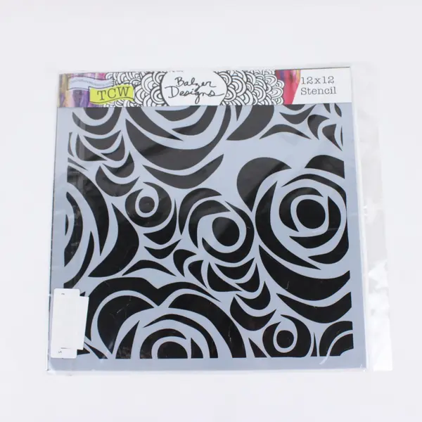 Lot of 3 The Crafter's Workshop Balzer Designs 12x12 Stencils New