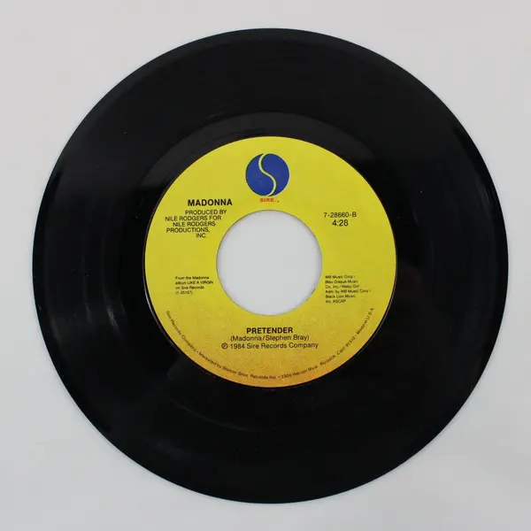 Madonna Papa Don't Preach/Pretender 7"  Vinyl Record Sire Records