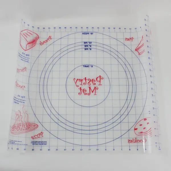 Conimar Pastry Mat Non-Slip 18x24 Inch Dough Rolling Baking Guide