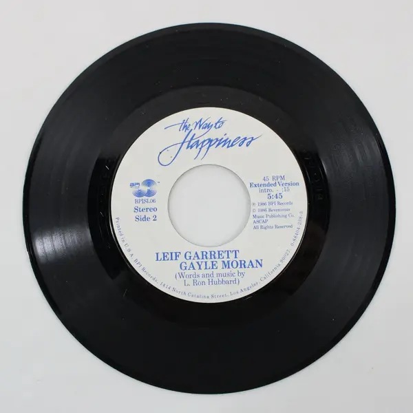 Leif Garrett Gayle Moran The Way To Happiness 7" Vinyl Record