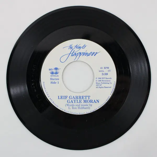Leif Garrett Gayle Moran The Way To Happiness 7" Vinyl Record
