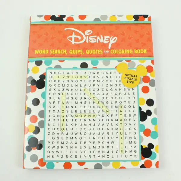 Disney Word Search Quips Quotes Coloring Book Teens Adults 2022 Paperback