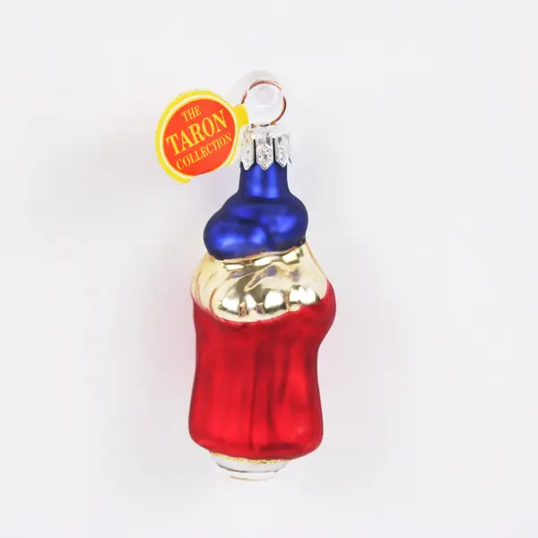Vintage Gedania Taron Collection Hand-Blown Glass Wise Man Ornament 3" Tall Good