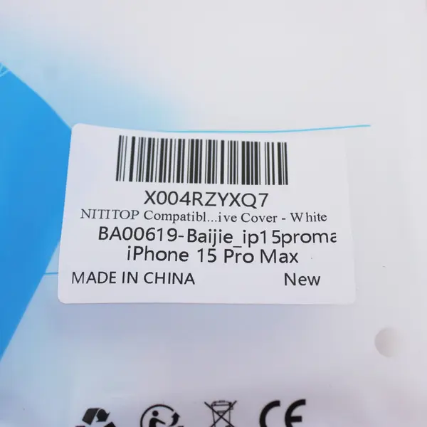 Nititop Clear Case for iPhone 15 Pro Max 3D Glitter Bow