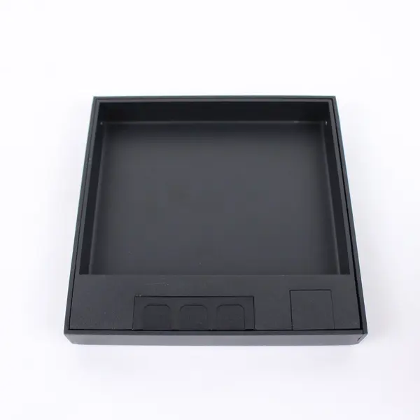 Recessed Hidden Floor Outlet Box Kit Duplex 21A Tamper-Resistant Hinged Cover