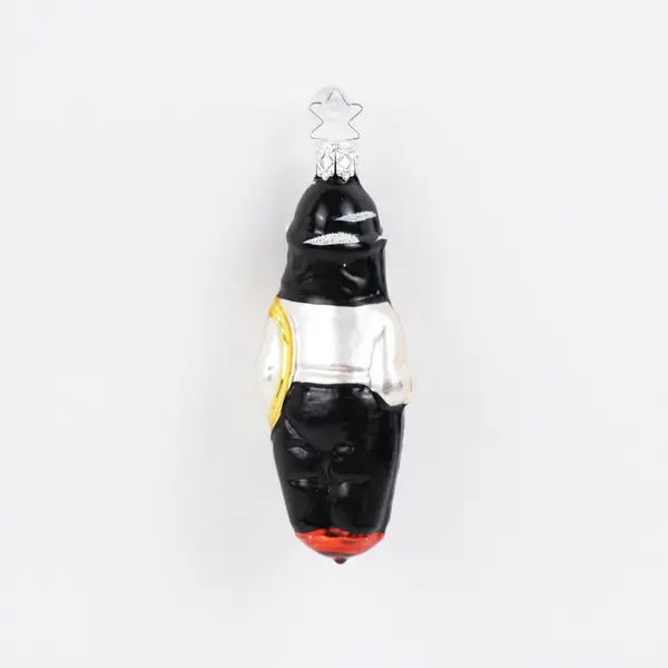 Inge-Glas Hand Blown Hand Painted Chimney Sweep Christmas Ornament 4.25" VG