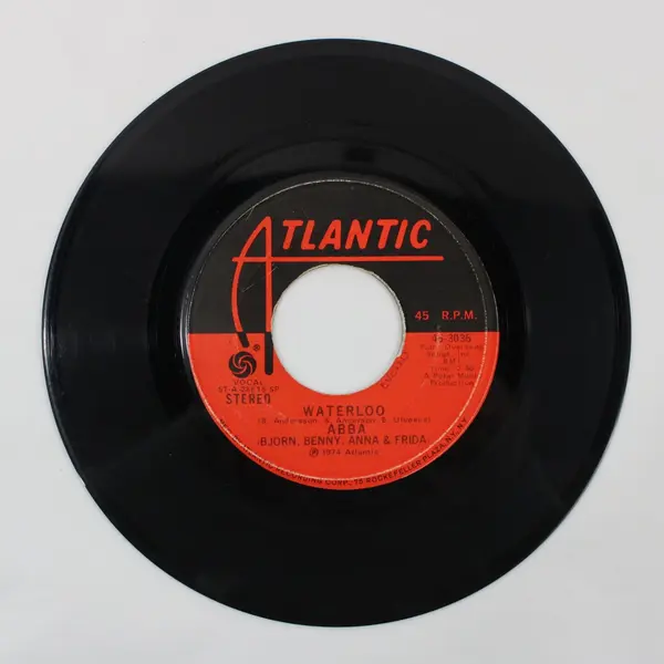 ABBA Waterloo/Watch Out 7"Vinyl Record Atlantic Records 1974