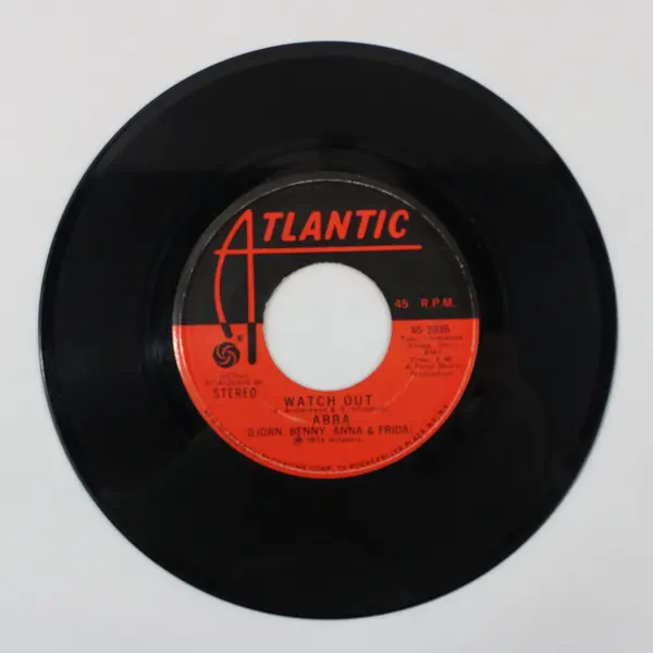 ABBA Waterloo/Watch Out 7"Vinyl Record Atlantic Records 1974
