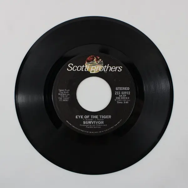 Survivor Eye of the Tiger/Take You On A Saturday 7in Vinyl Scotti Brothers ZS5