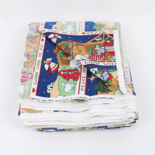 Susan Winget Christmas Cotton Fabric Nativity Pattern 2342 45" 5.75 Yards
