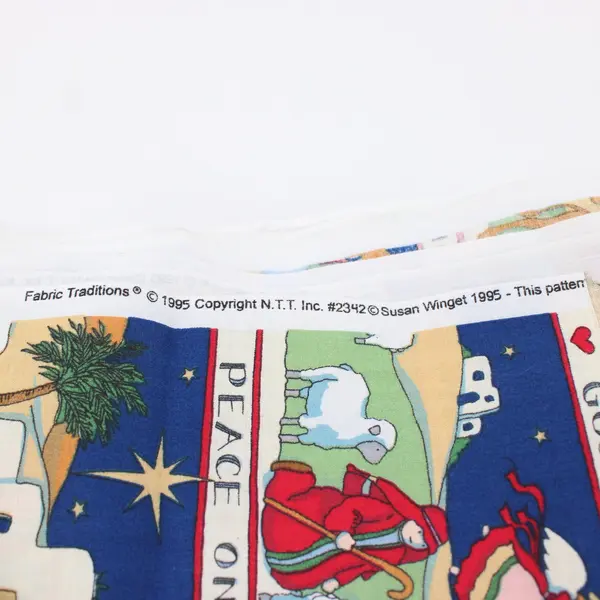Susan Winget Christmas Cotton Fabric Nativity Pattern 2342 45" 5.75 Yards