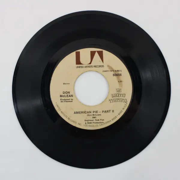 Don McLean American Pie Part I and II United Artists  7" Vinyl Record