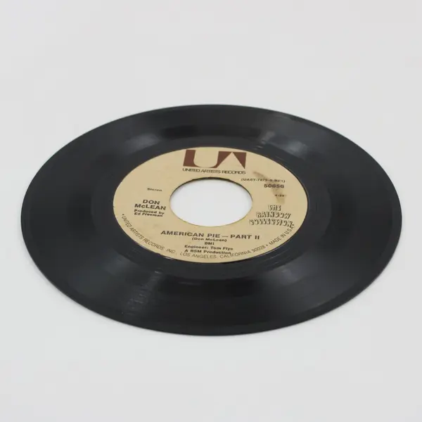 Don McLean American Pie Part I and II United Artists  7" Vinyl Record