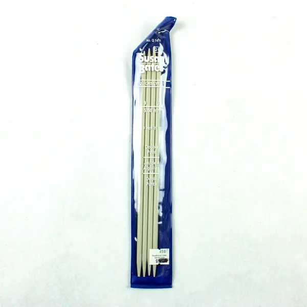Lot of 3 Packs Susan Bates Quicksilver Grey Knitting Needles, Assorted Sizes