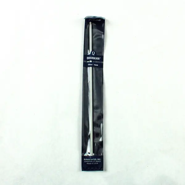 Lot of 3 Packs Susan Bates Quicksilver Grey Knitting Needles, Assorted Sizes