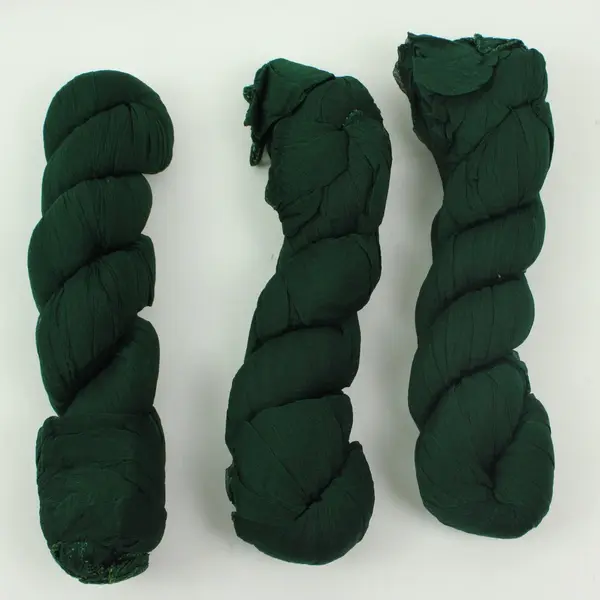 3-Piece Emerald Green Cotton Cheesecloth Boho Christmas Decor Set