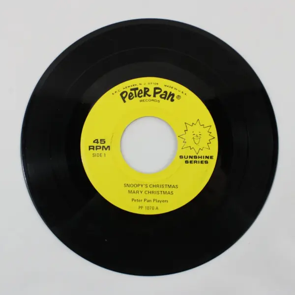 Peter Pan Players Snoopy's Christmas PP 1070 7" 45 RPM Vinyl