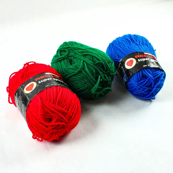 Lot of 3 Skeins Red Heart Super Sport Acrylic Yarn 3-Ply, 3 ozs. each 