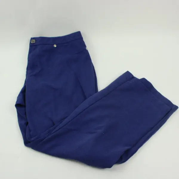Isaac Mizrahi Live Women's Blue Straight Leg Pants Petite 12P