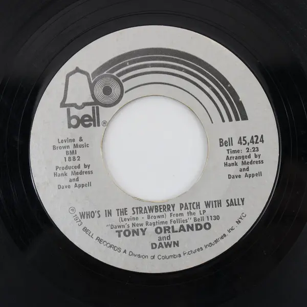 Tony Orlando & Dawn Who's In Strawberry Patch With Sally/Ukulele Man 7" Vinyl