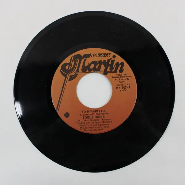 Boule Noire Tu M'Habitais / Constance 7" Vinyl Record 45 RPM MX 10749