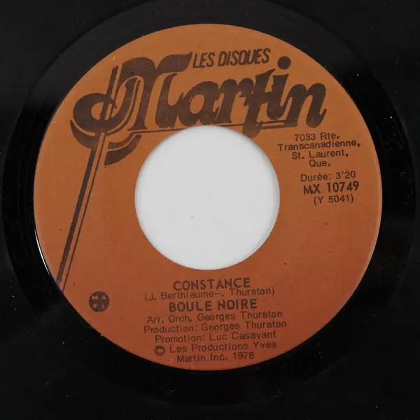Boule Noire Tu M'Habitais / Constance 7" Vinyl Record 45 RPM MX 10749