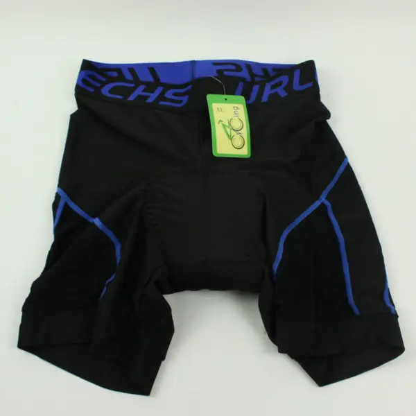 Padded Gel Cycling Shorts Black Blue Size XL