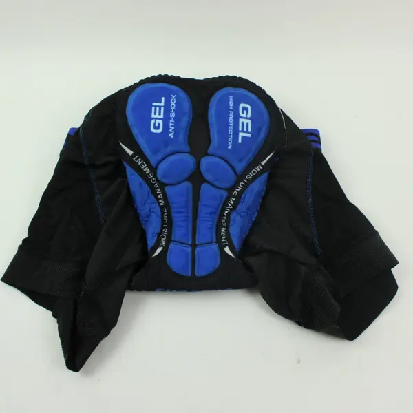 Padded Gel Cycling Shorts Black Blue Size XL