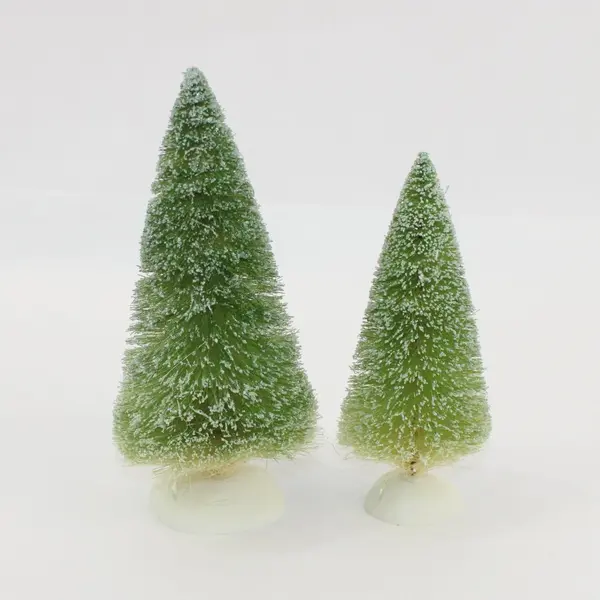 Dept 56 Snowbabies Sparkle Trees #69358 2 Pc Set Incomplete Original Box
