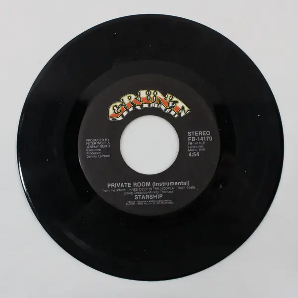 Starship We Built This City/Private Room 7" Vinyl Single FB-14170