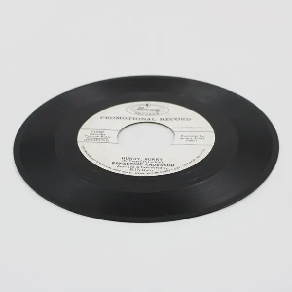 Ernestine Anderson Hurry Hurry/After The Lights Go Down Low 7" Vinyl Record