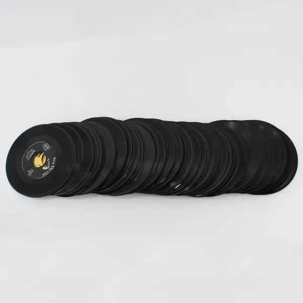 Lot of 87 7-Inch Vinyl Records for DIY Crafts Projects