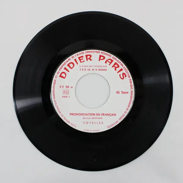 Didier Paris Prononciation du Français Voyelles Consonnes 7" Vinyl