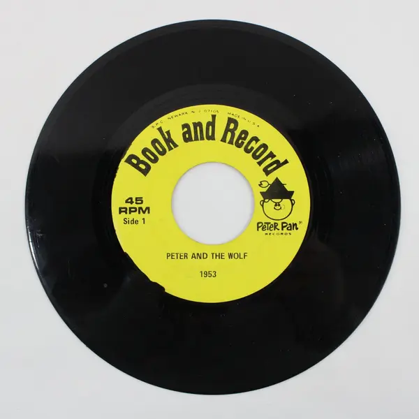 Peter Pan Records Peter and the Wolf 45 RPM Vinyl Record #1953