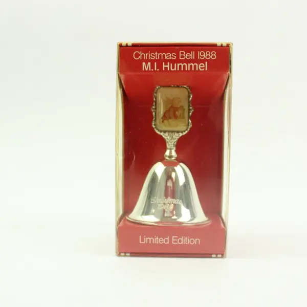 M.I. Hummel Christmas Bell 1988 Silver Plated Limited Edition Boxed