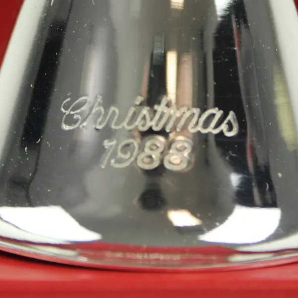 M.I. Hummel Christmas Bell 1988 Silver Plated Limited Edition Boxed