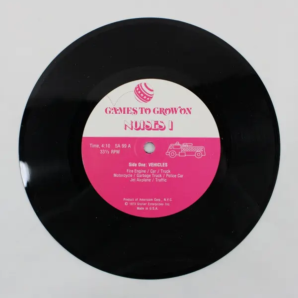 Americom Games to Grow On Noises I 7-Inch Children's Vinyl Record