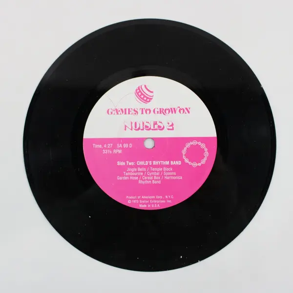Games To Grow On Noises 2 Child's Rhythm Band Side 2 1973 Vinyl Record