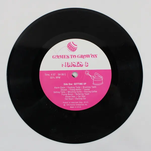 Games to Grow On Noses 3 Children's  7"Vinyl Record 