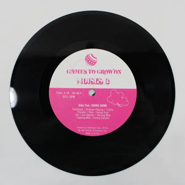 Games to Grow On Noses 3 Children's  7"Vinyl Record 